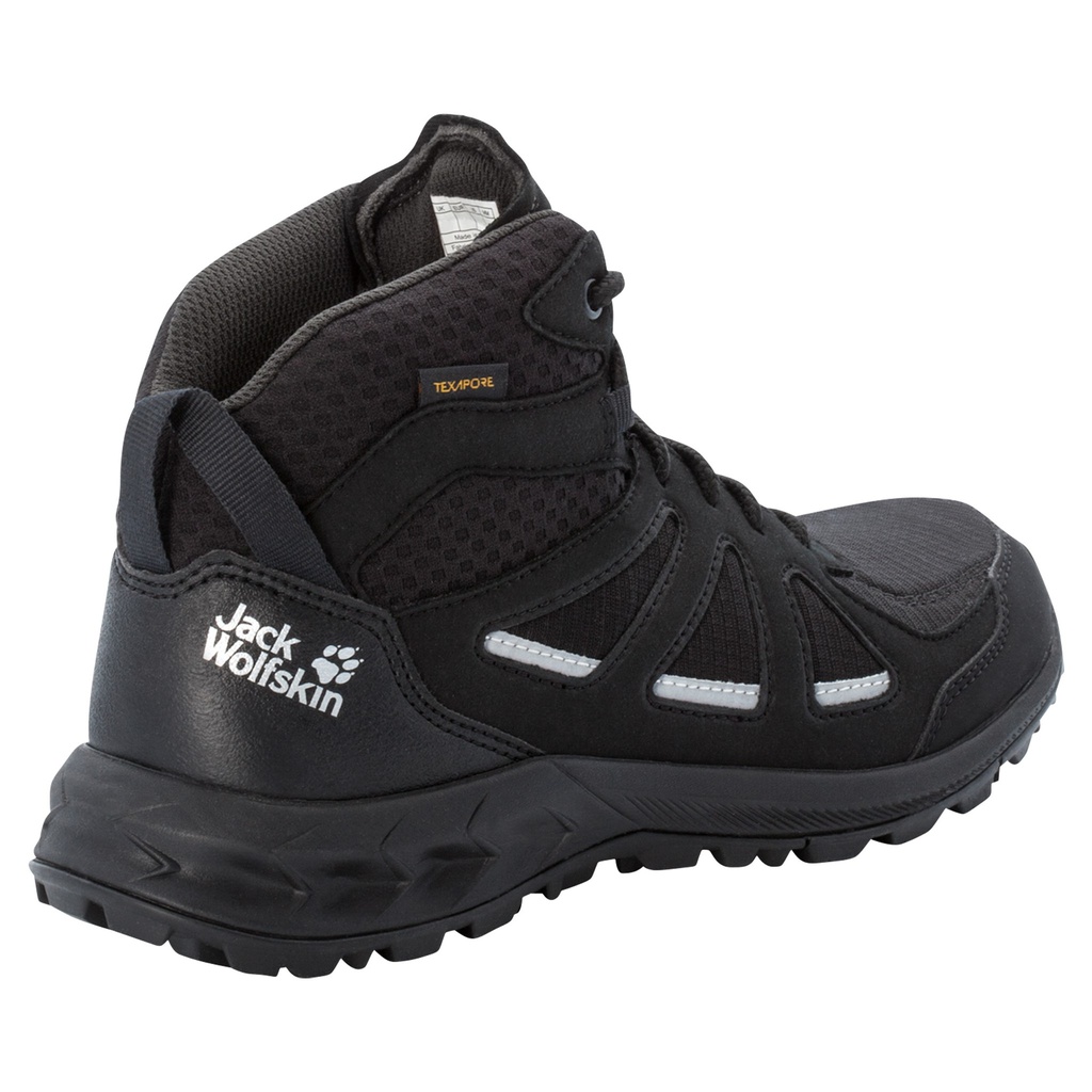 Черевики Jack Wolfskin WOODLAND 2 TEXAPORE MID W 4051331_6069 Чорний, сірий