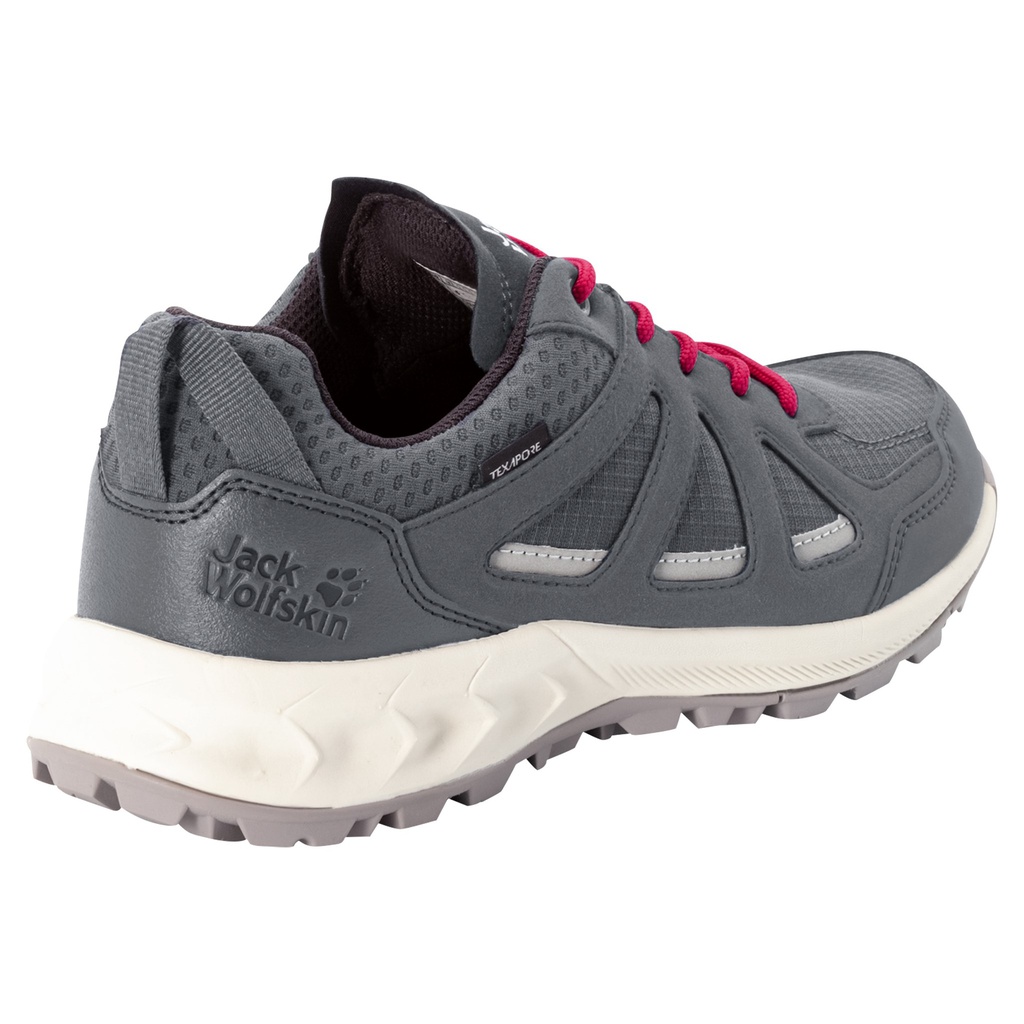 Напівчеревики Jack Wolfskin WOODLAND 2 TEXAPORE LOW W 4051341_6149 Сірий, червоний