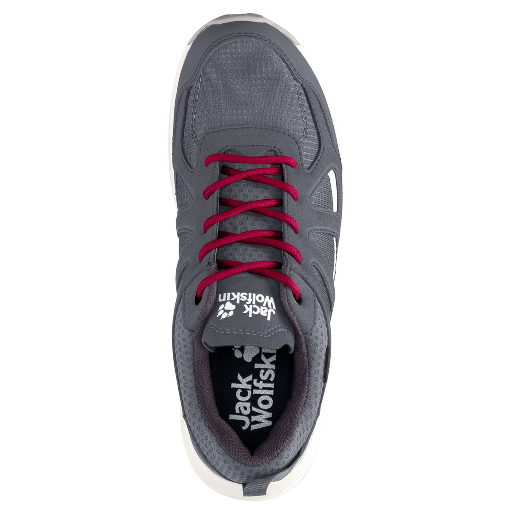 Напівчеревики Jack Wolfskin WOODLAND 2 TEXAPORE LOW W 4051341_6149 Сірий, червоний