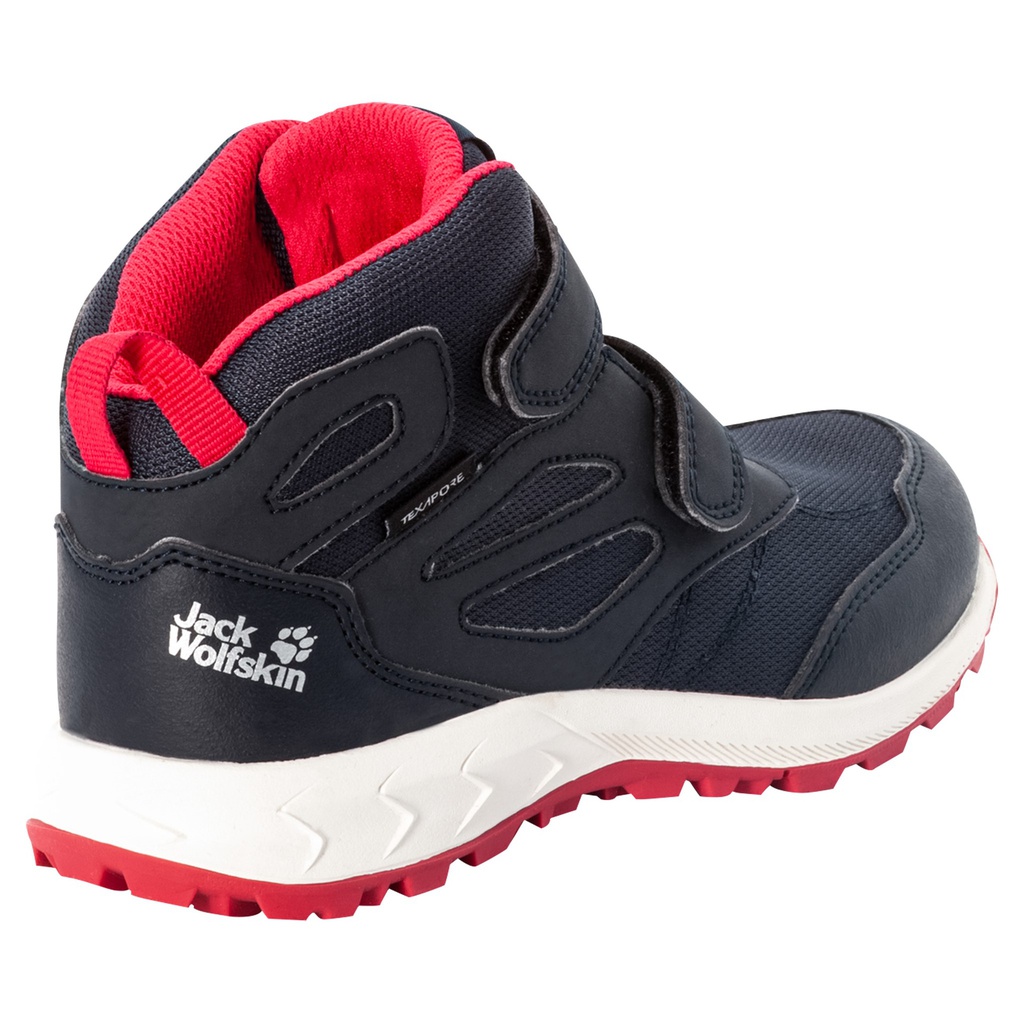 Черевики Jack Wolfskin WOODLAND TEXAPORE MID VC K 4052591_1207 Темно-синій, рожевий