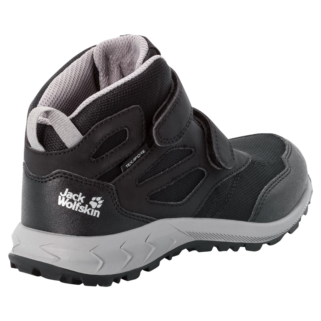 Черевики Jack Wolfskin WOODLAND TEXAPORE MID VC K 4052591_6069 Чорний, сірий
