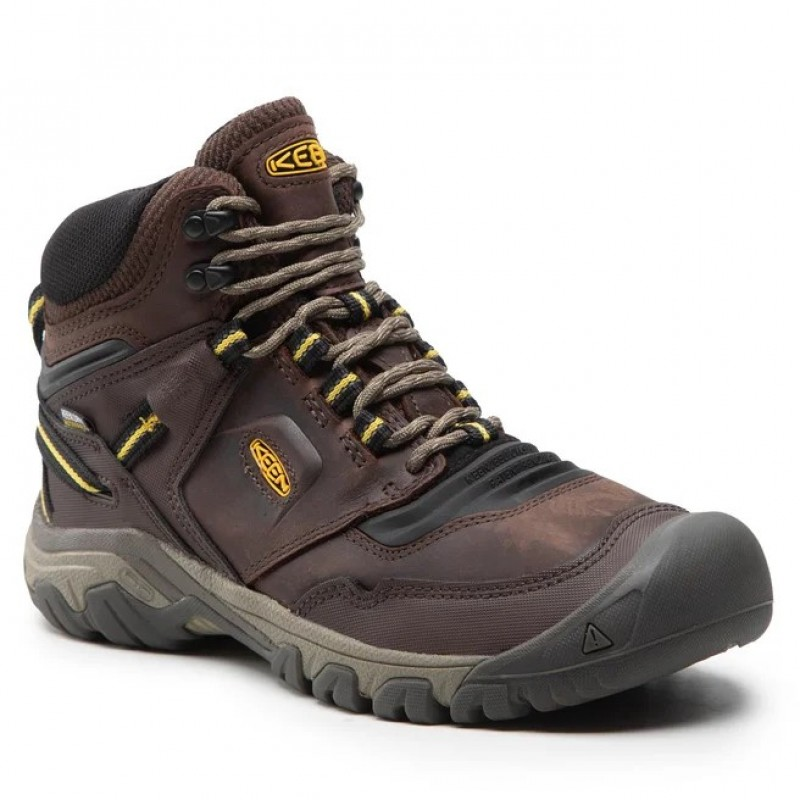 Черевики Keen RIDGE FLEX MID WP 1026614 Коричневий, жовтий