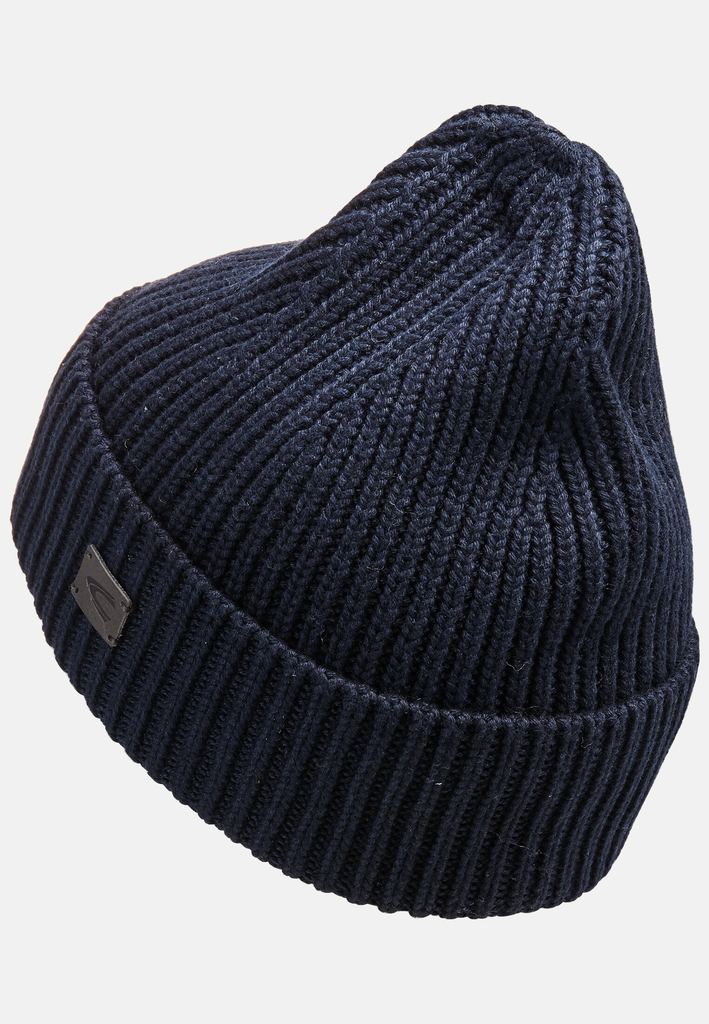 Шапка Camel Active Knitted Beanie 406490-8M49-47 Темно-синій