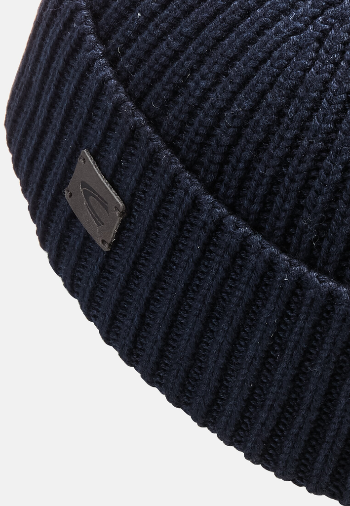 Шапка Camel Active Knitted Beanie 406490-8M49-47 Темно-синій