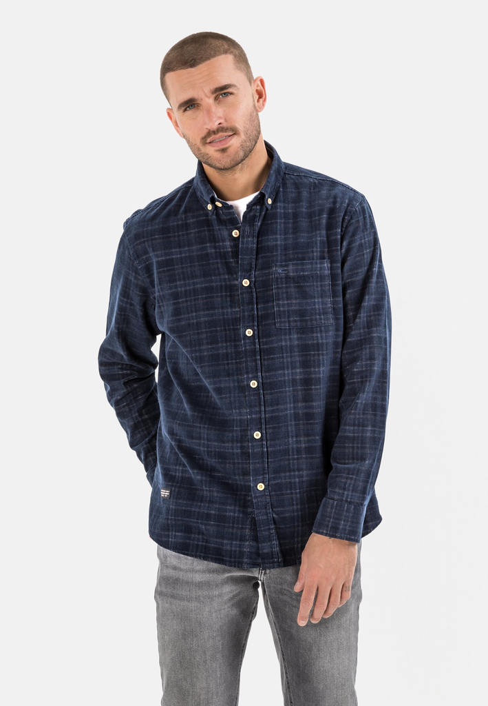 Сорочка з довгим рукавом Camel Active Longsleeve Shirt 409112-8S42-47 Темно-синій