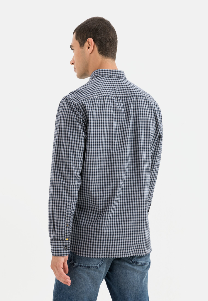 Сорочка з довгим рукавом Camel Active Longsleeve Shirt 409114-8S04-47 Темно-синій