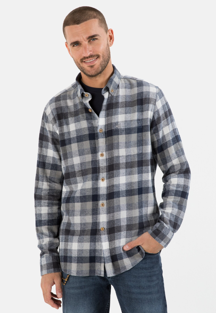 Сорочка з довгим рукавом Camel Active Longsleeve Shirt 409118-8S58-07 Сірий