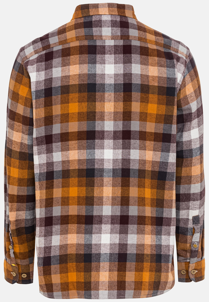 Сорочка з довгим рукавом Camel Active Longsleeve Shirt 409118-8S58-67 Помаранчевий, сірий