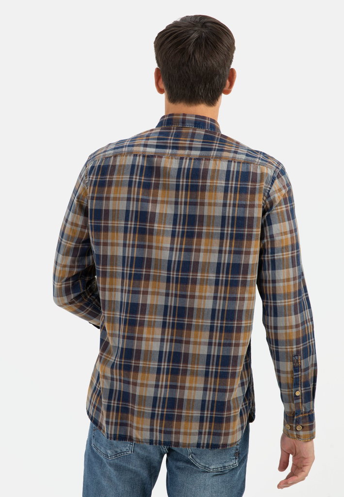 Сорочка з довгим рукавом Camel Active Longsleeve Shirt 409119-8S19-55 Сірий, жовтий