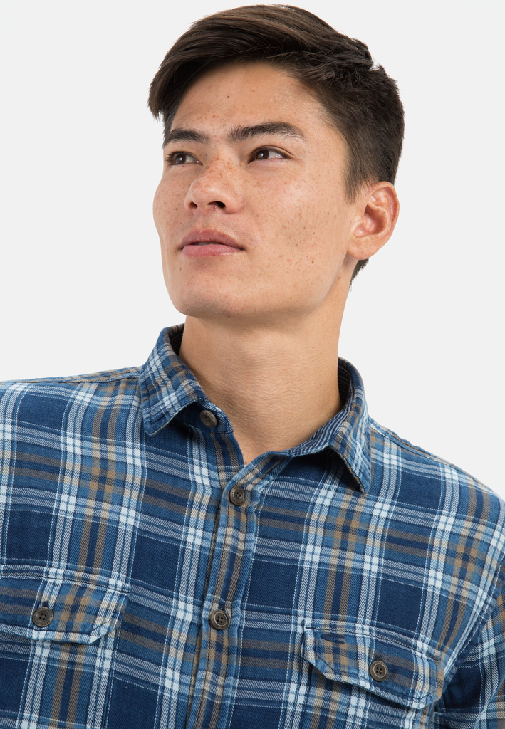 Сорочка з довгим рукавом Camel Active Longsleeve Shirt 409132-8S22-47 Темно-синій