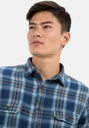 Сорочка з довгим рукавом Camel Active Longsleeve Shirt 409132-8S22-47 Темно-синій
