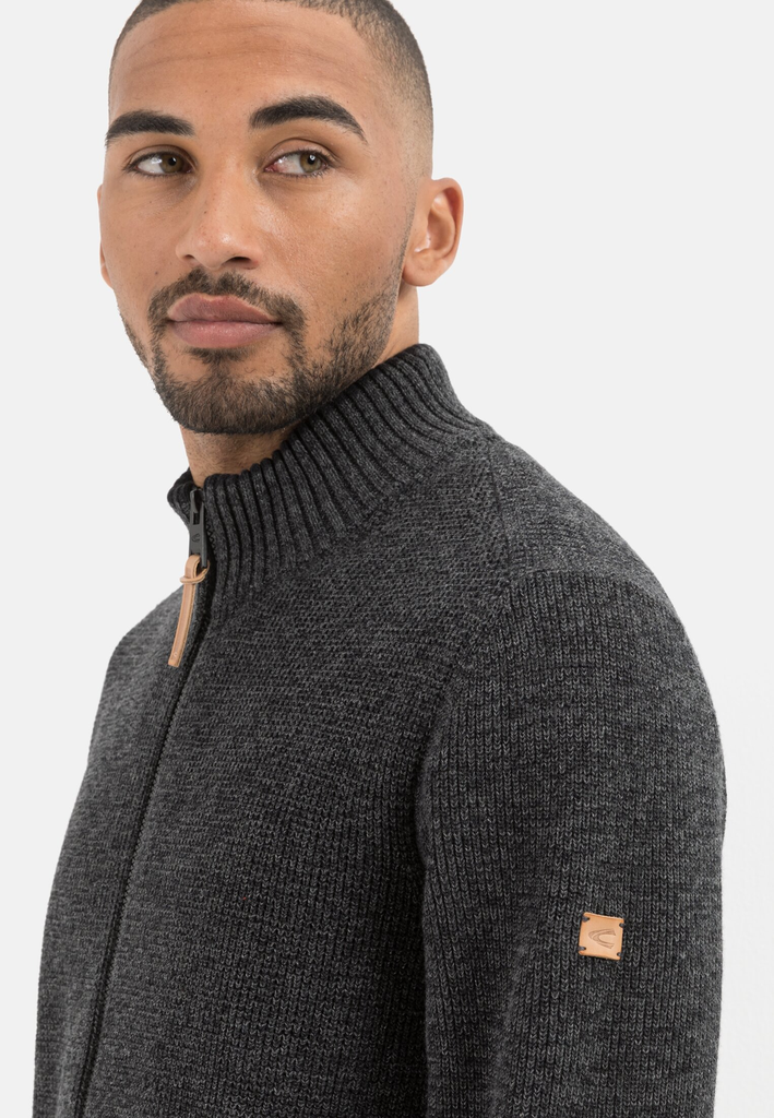 Кардиган Camel Active Knit 1/1 Jacket 409525-8K08-07 Темно-сірий