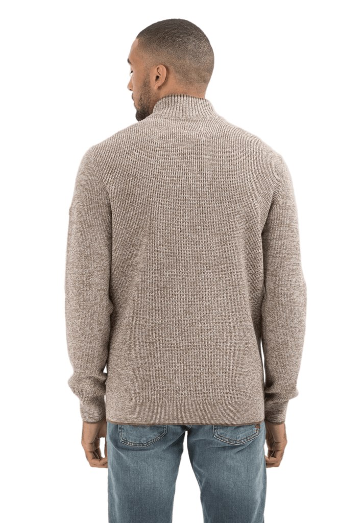 Светр Camel Active Knit 1/1 Troyer 409585-8K06-19 Сіро-бежевий
