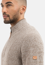 Светр Camel Active Knit 1/1 Troyer 409585-8K06-19 Сіро-бежевий
