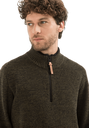 Светр Camel Active Knit 1/1 Troyer 409585-8K06-93 Темно-оливковий