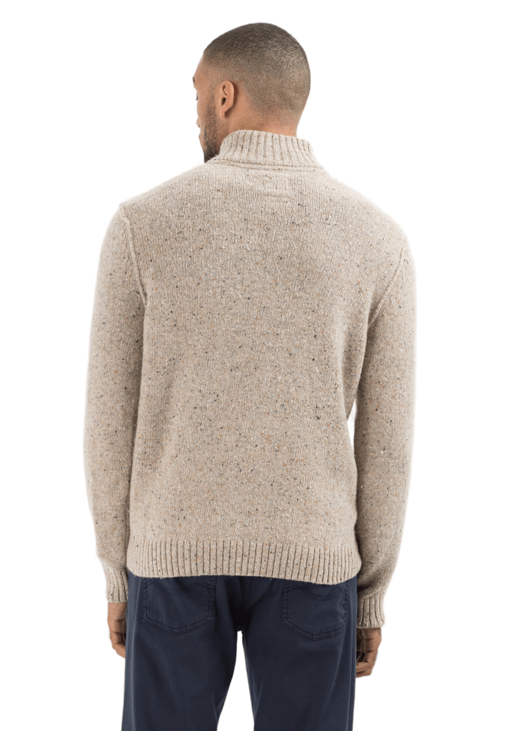 Светр Camel Active Knit 1/1 Troyer 409585-8K39-19 Сіро-бежевий