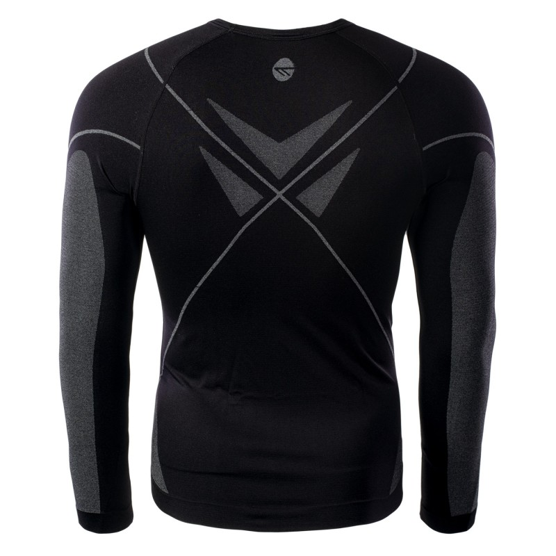 Фуфайка HI-TEC BURAZ TOP-BLACK/GREY Чорний, сірий