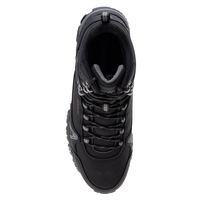 Черевики трекінгові HI-TEC HAPITER MID WP-BLACK/MID GREY Чорний, сірий