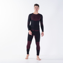 Кальсони HI-TEC HIGLO BOTTOM-BLACK/DARK RED Чорний, бордовий