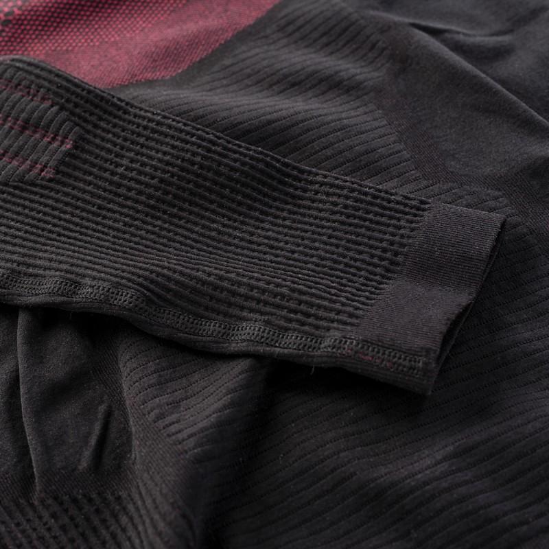 Фуфайка HI-TEC HIGLO TOP-BLACK/DARK RED Чорний, бордовий