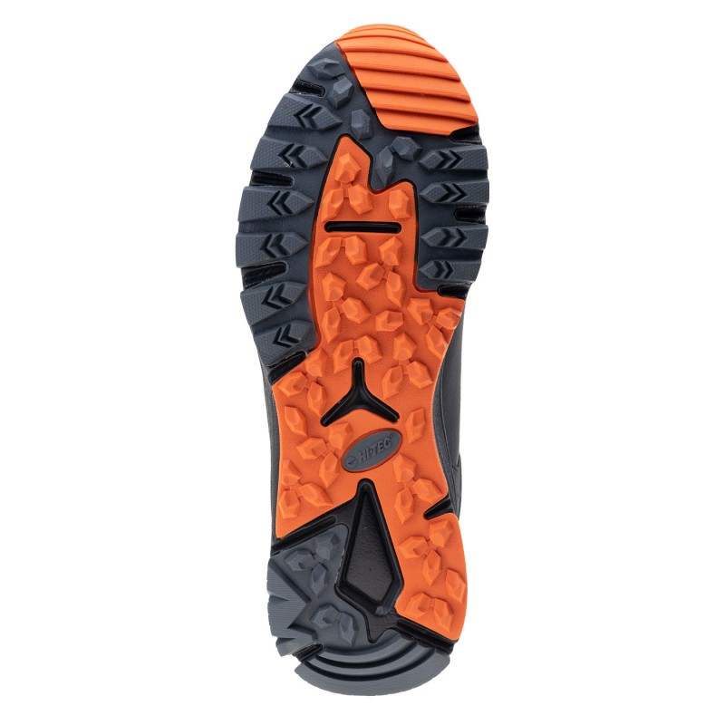 Черевики HI-TEC HIMBA MID WP-BLACK/ORANGE Чорний, помаранчевий