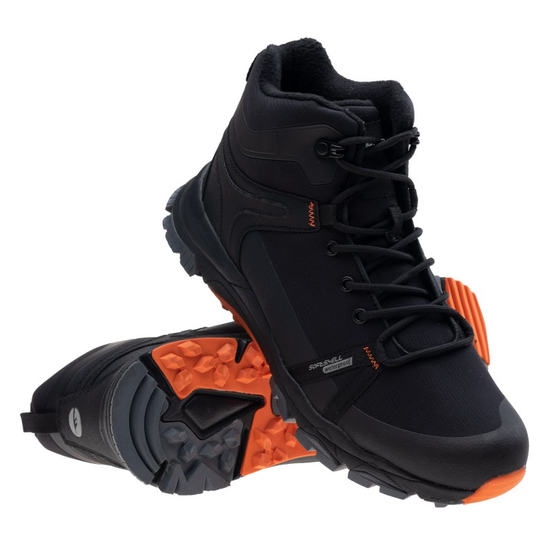 Черевики HI-TEC HIMBA MID WP-BLACK/ORANGE Чорний, помаранчевий