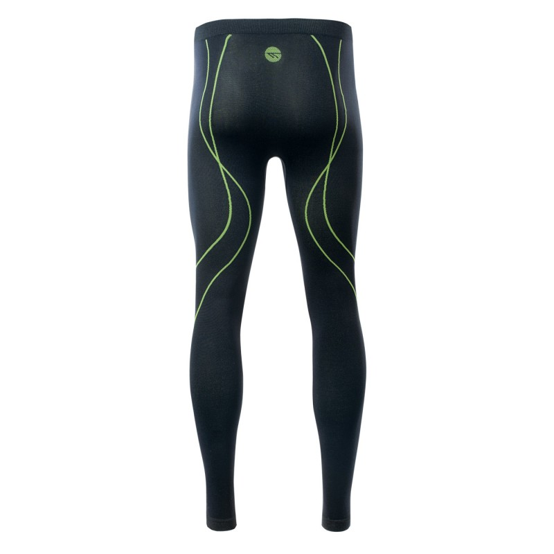 Кальсони HI-TEC IKAR BOTTOM-BLACK/LIME PUNCH Чорний, лаймовий