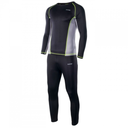 Комплект термобілизни HI-TEC KAMO SET-BLK/FRST GRA/LIM PNCH Чорний, сірий, жовтий
