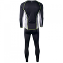 Комплект термобілизни HI-TEC KAMO SET-BLK/FRST GRA/LIM PNCH Чорний, сірий, жовтий