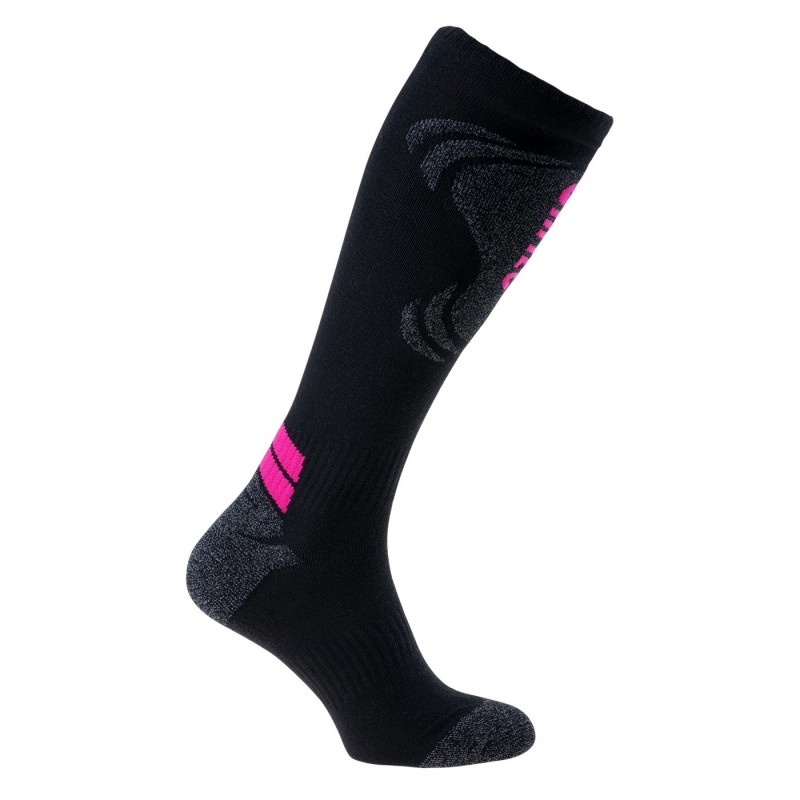 Шкарпетки гірськолижні HI-TEC LADY INSPY-BLK/GER MELNG/FUCHS Чорний, сірий, фіолетовий
