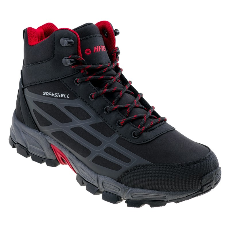 Черевики трекінгові HI-TEC MITOKO MID WP-BLACK/TANGO RED Чорний, червоний