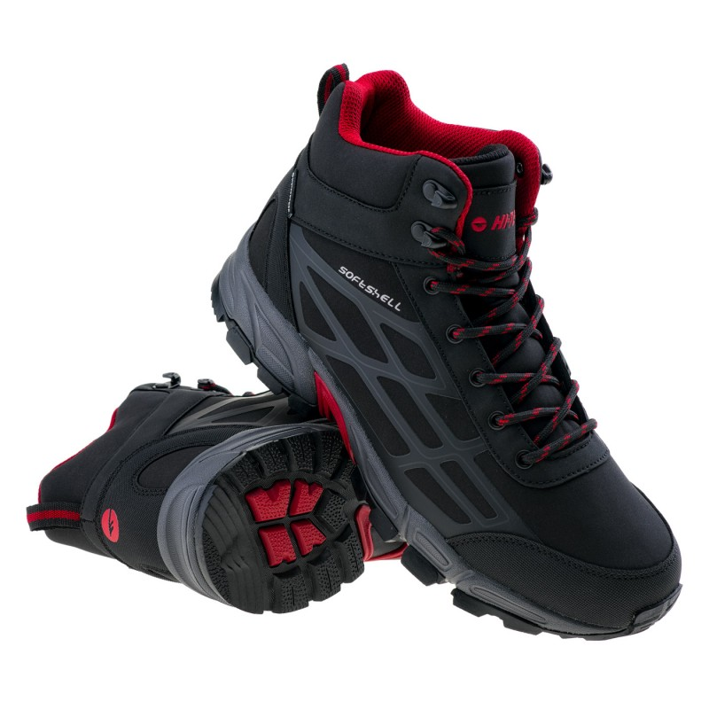 Черевики трекінгові HI-TEC MITOKO MID WP-BLACK/TANGO RED Чорний, червоний