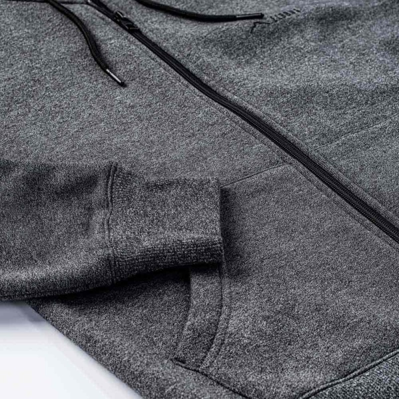Толстовка ELBRUS CHIANO WOS-DK GREY MELNG/BLK Сірий, чорний