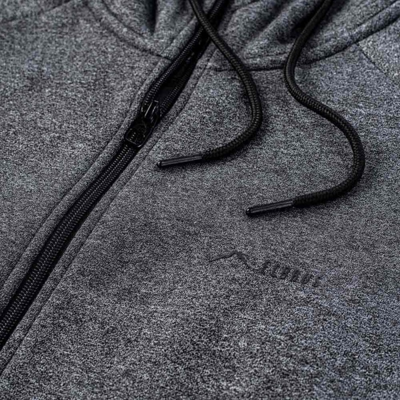 Толстовка ELBRUS CHIANO WOS-DK GREY MELNG/BLK Сірий, чорний