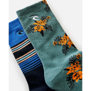 Шкарпетки Rip Curl ART CREW SOCK 2-PK 002MSO-70 Чорний, зелений
