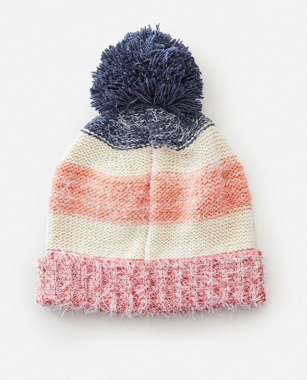 Шапка Rip Curl SURF TREEHOUSE POM POM BEANIE 00IWHE-3282 Лососевий, бежевий, синій