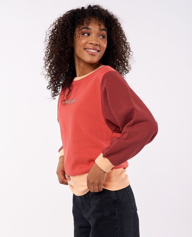 Кофта спортивна Rip Curl CREW COLOR BLOCK FLEECE 00LWFL-763 Червоний
