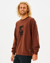 Кофта спортивна Rip Curl QUALITY SURF PRODUCTS CREW 00XMFL-8118 Коричневий