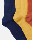 Шкарпетки зима Rip Curl ICONS CREW SOCK 3-PK CSOAO9-291 Синій, жовтий, поморанчевий