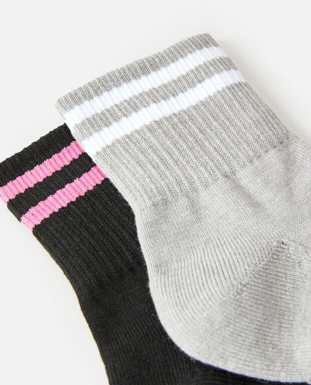 Шкарпетки Rip Curl VAPORCOOL SPORT 1/4 CREW SOCK GSOCI1-3282 Чорний, сірий