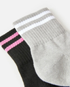 Шкарпетки Rip Curl VAPORCOOL SPORT 1/4 CREW SOCK GSOCI1-3282 Чорний, сірий