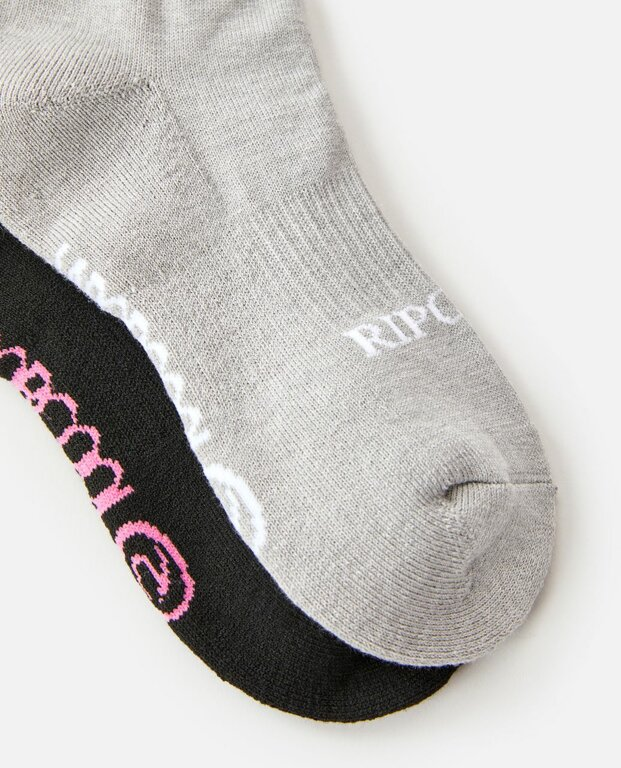 Шкарпетки Rip Curl VAPORCOOL SPORT 1/4 CREW SOCK GSOCI1-3282 Чорний, сірий