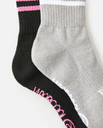 Шкарпетки Rip Curl VAPORCOOL SPORT 1/4 CREW SOCK GSOCI1-3282 Чорний, сірий