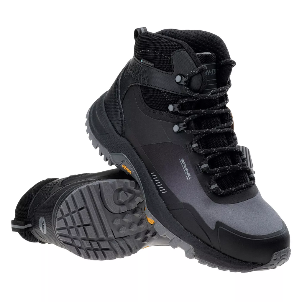 Черевики трекінгові HI-TEC HAHAJI MID WP V-BLACK/MID GREY Чорний, сірий