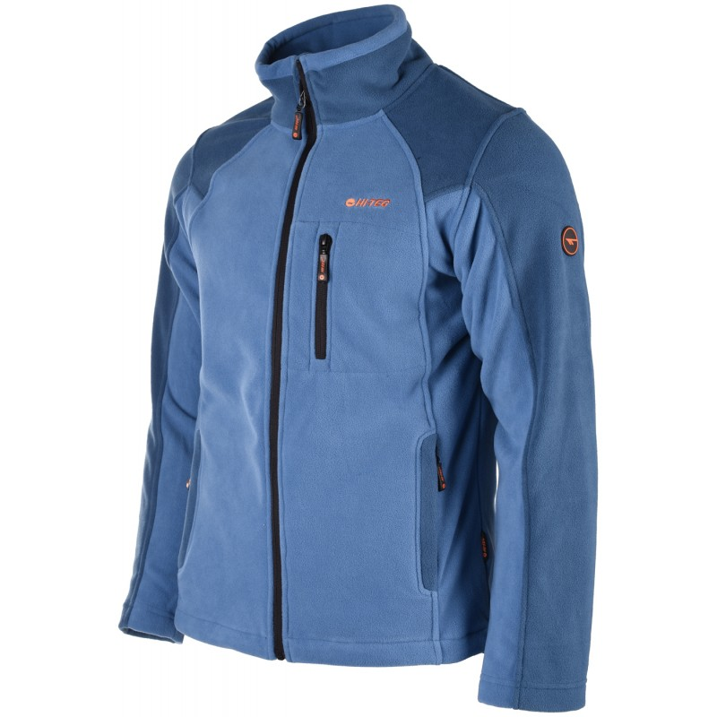 Фліс HI-TEC MONAR-BLUE/DK BLUE/TOMATO Синій, темно-синій, червоний