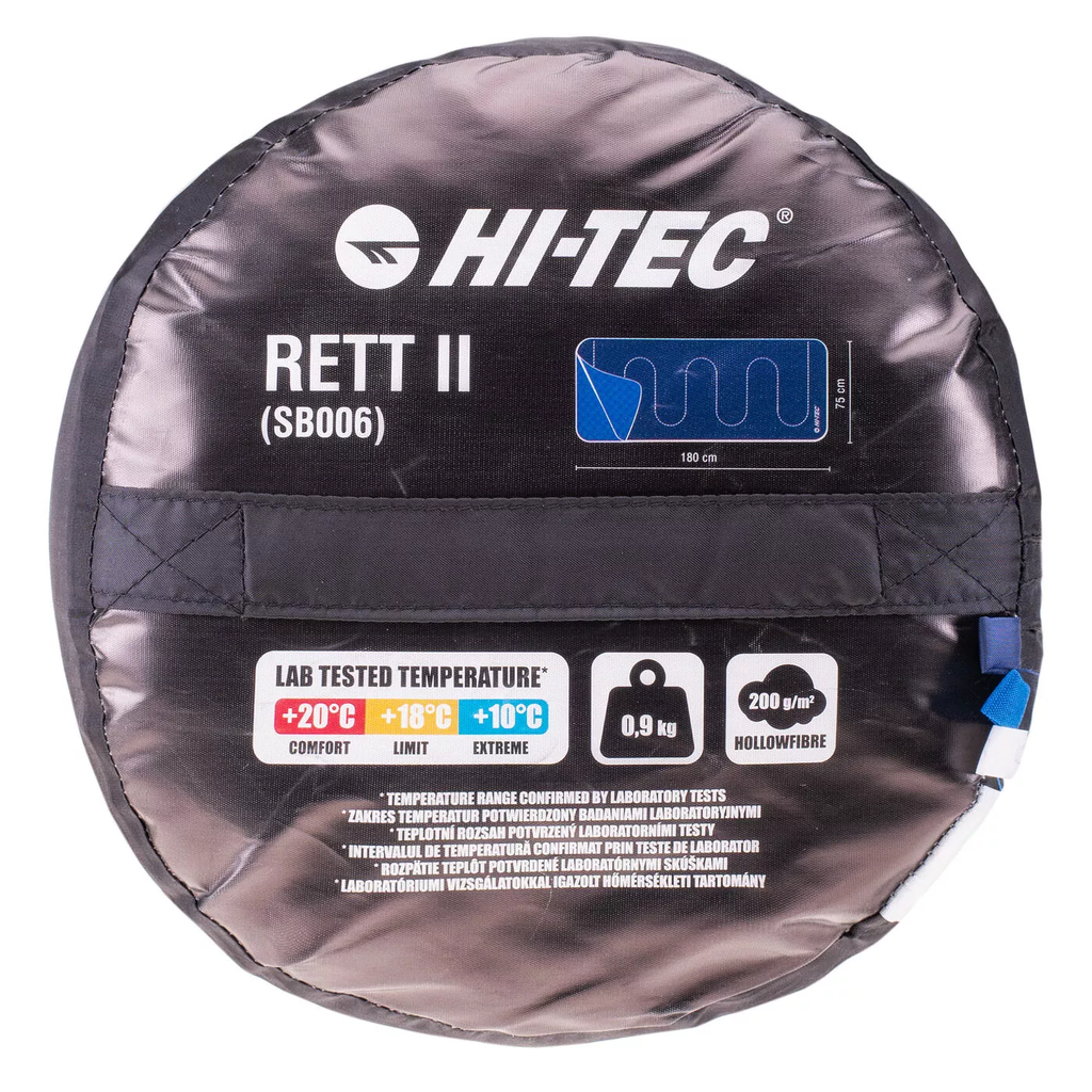 Спальний мішок HI-TEC RETT II-BLUE PRINT/LAPIS BLUE Синій