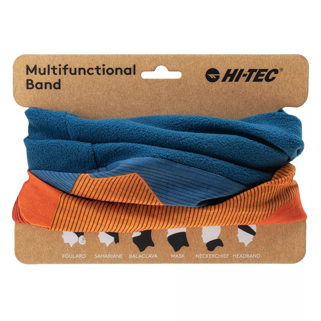 Баф HI-TEC RINE-ORANGE MOUNT PRINT/POSEID Помаранчевий, синій