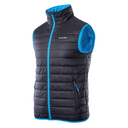 Жилет HI-TEC SOLNER-BLACK/DIVA BLUE Чорний, синій
