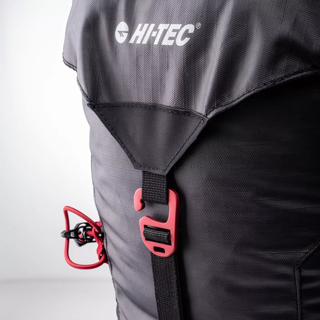 Рюкзак туристичний HI-TEC SUDETES 35-BLACK/SALSA Чорний, червоний