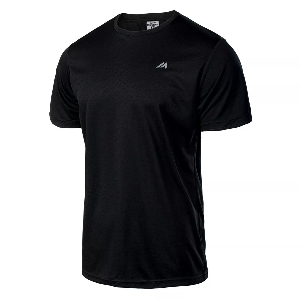 Чоловіча спортивна футболка MARTES ESSENTIALS DIJON-BLACK/REFLECTIVE Чорний